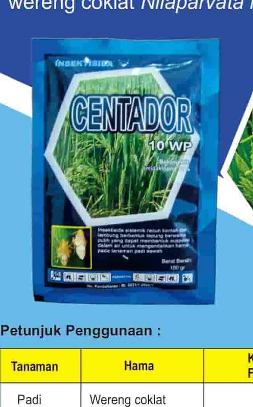 Kemasan CENTADOR 10 WP